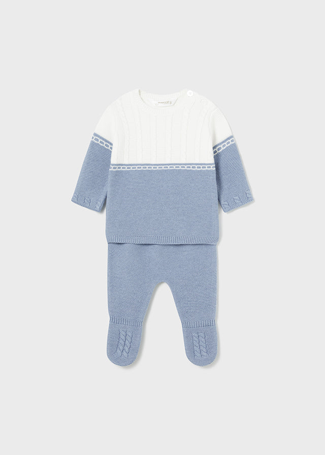 Conj.polaina tricot - mayoral - New Born menino - AW24-2509