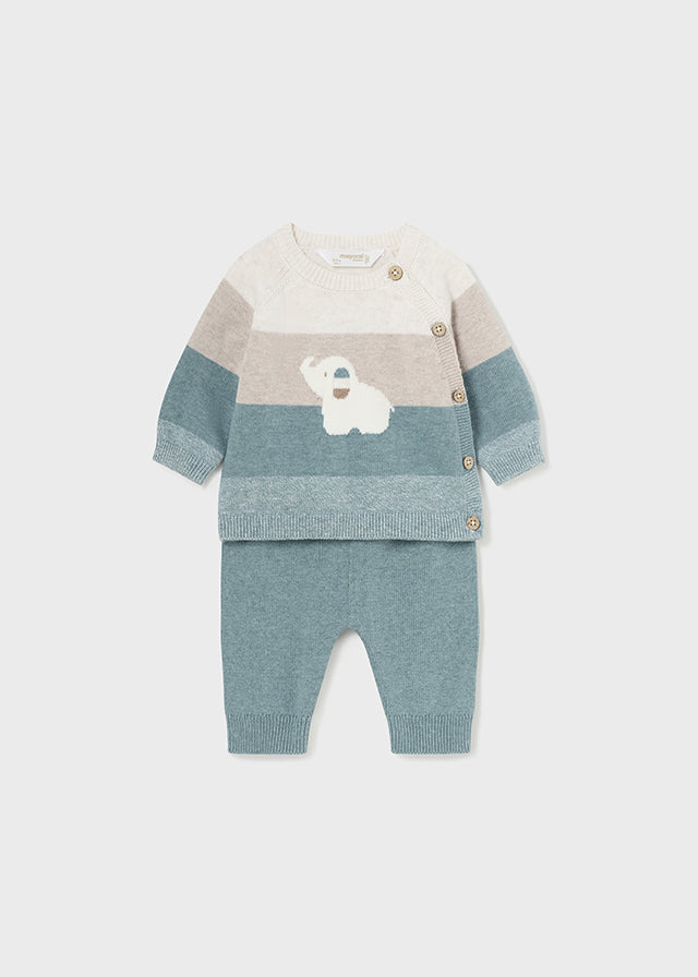 Conj. calça tricot - mayoral - New Born menino - AW24-2518