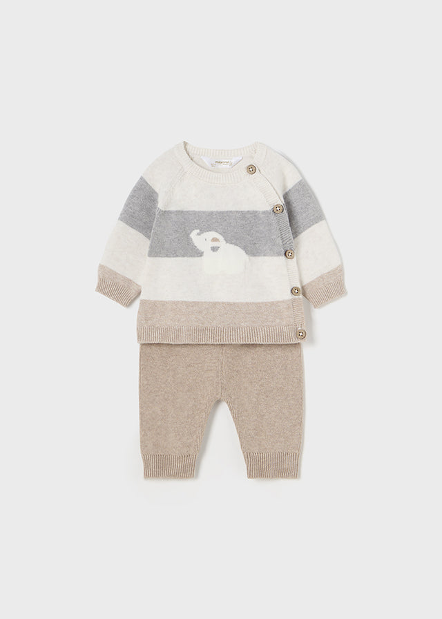 Conj. calça tricot - mayoral - New Born menino - AW24-2518