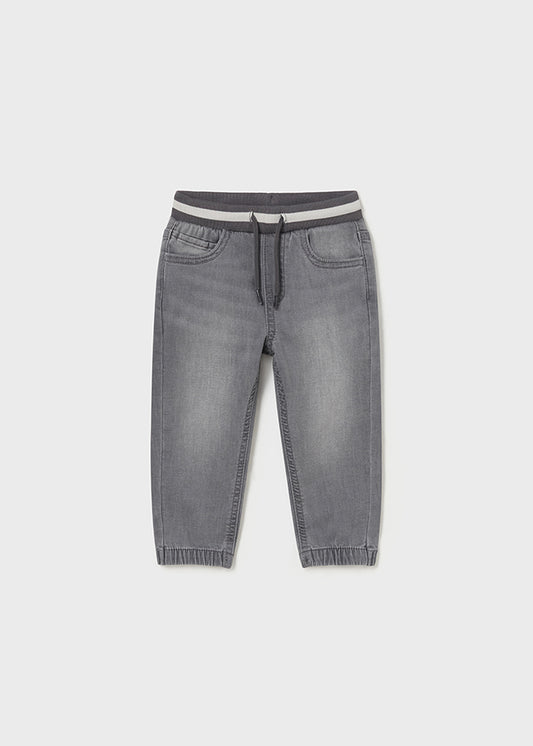 Calça jogger soft denim - mayoral - Baby menino - AW24-2534