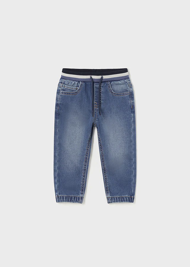 Calça jogger soft denim - mayoral - Baby menino - AW24-2534