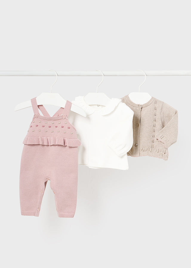 Conj.jardineira/jaqueta - mayoral - New Born menina - AW24-2608