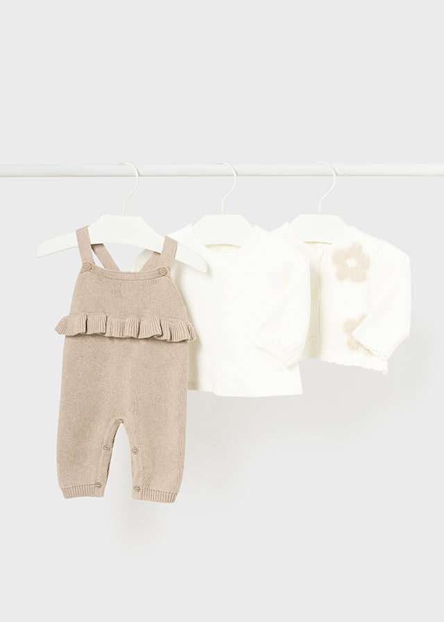 Conj.jardineira/jaqueta - mayoral - New Born menina - AW24-2608