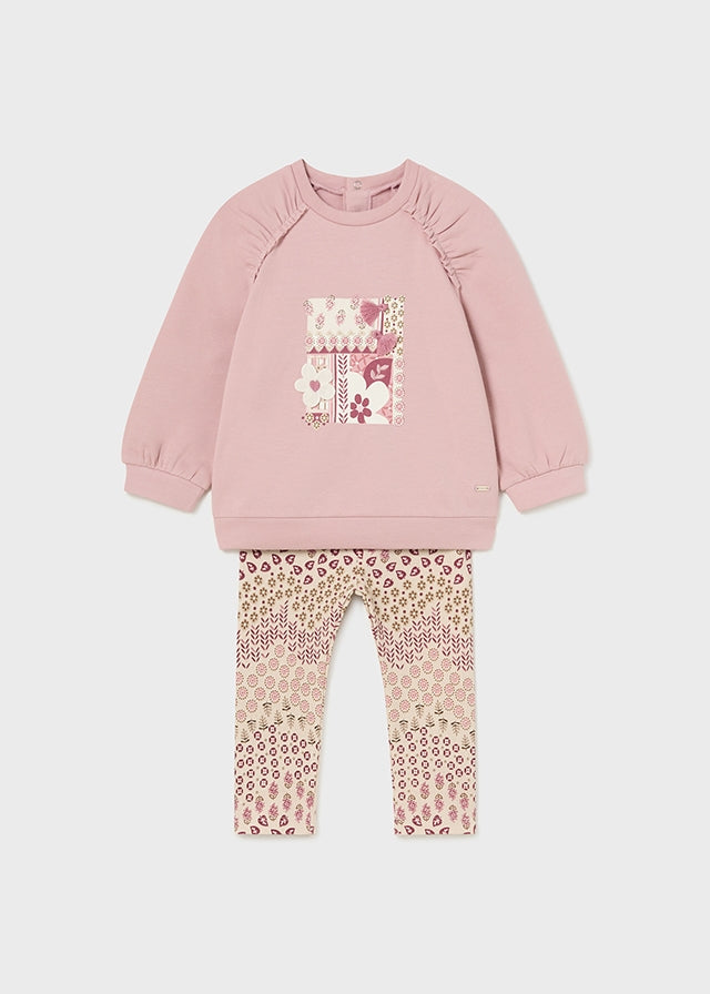 Conj. leggings sweat - mayoral - Baby menina - AW24-2710