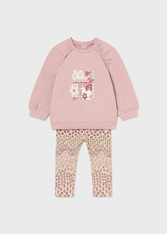 Conj. leggings sweat - mayoral - Baby menina - AW24-2710