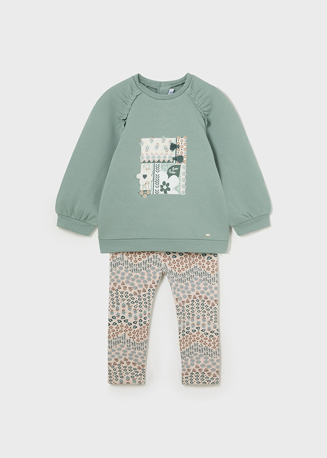 Conj. leggings sweat - mayoral - Baby menina - AW24-2710