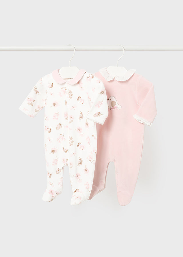 Pack 2 pijamas - mayoral - New Born menina - AW24-2777