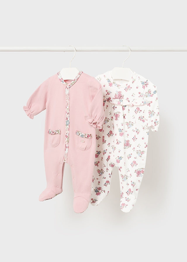 Pack 2 pijamas interlock - mayoral - New Born menina - AW24-2778