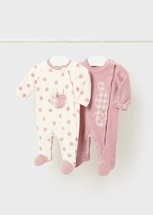 Pack 2 pijamas - mayoral - New Born menina - AW24-2781