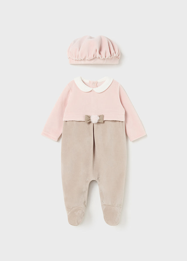 Pijama com boina - mayoral - New Born menina - AW24-2782