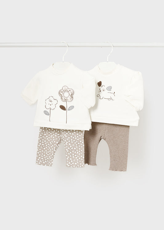 Conj. leggings 4 peças - mayoral - New Born menina - AW24-2786