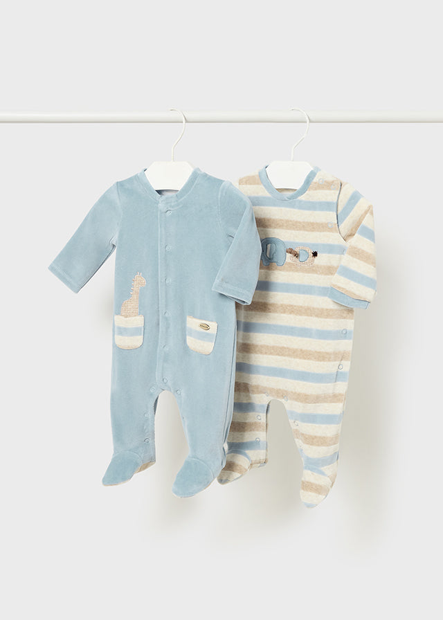 Set 2 fato bebé tundosado - mayoral - New Born menino - AW24-2794