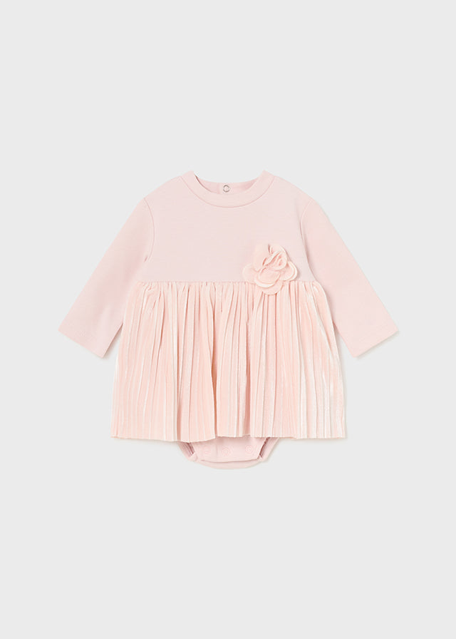 Fato bebé comb.plissado - mayoral - New Born menina - AW24-2896