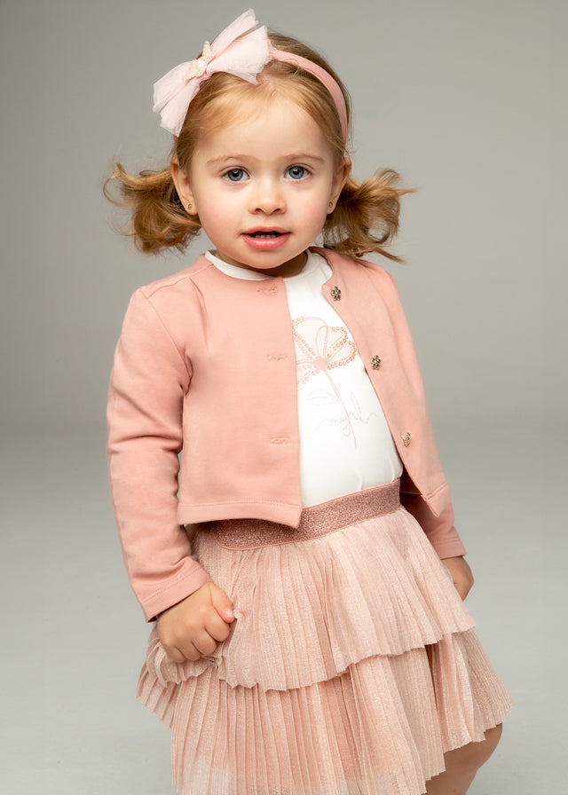 Conj.saia 3 peças - mayoral - Baby menina - AW24-2928