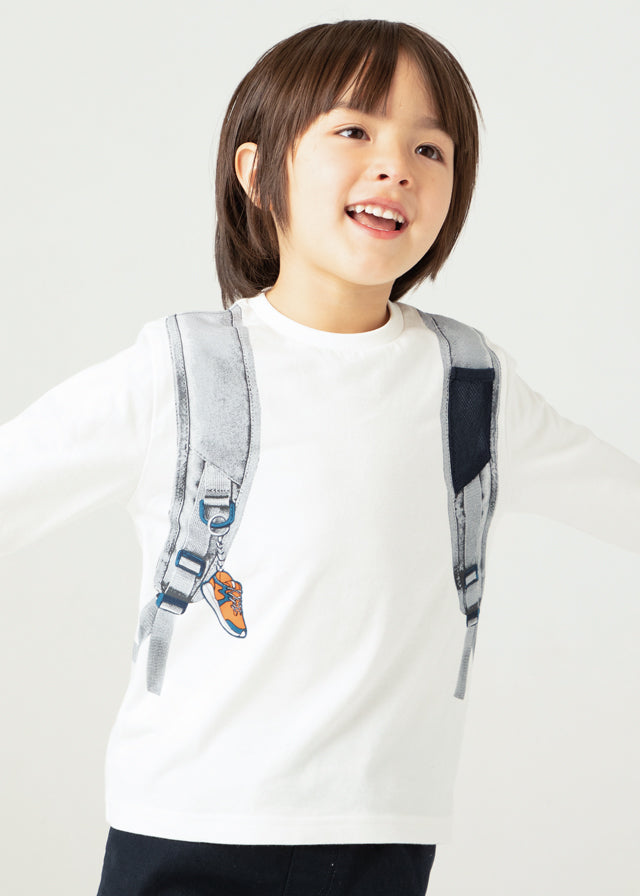 Camiseta m/comp. mochila - mayoral - Mini Menino - AW24-4049