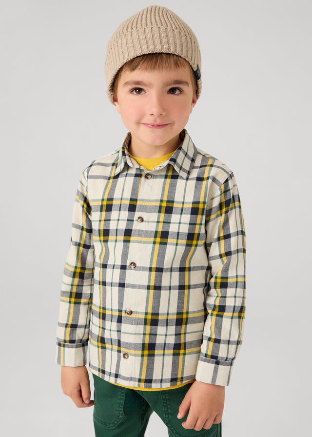 Camisa m/comp.xadrez - mayoral - Mini Menino - AW24-4115