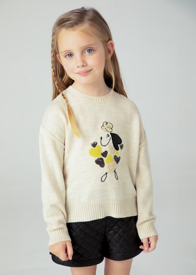 Jersey bordado - mayoral - Mini Menina - AW24-4359