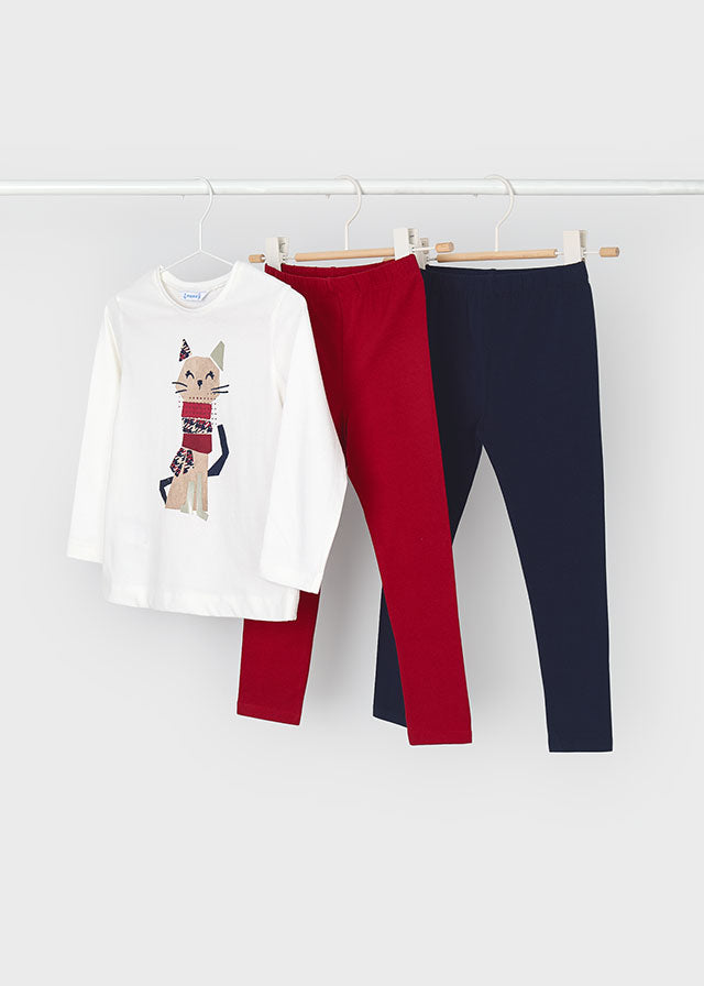 Conj. leggings 2 calças - mayoral - Mini Menina - AW24-4711