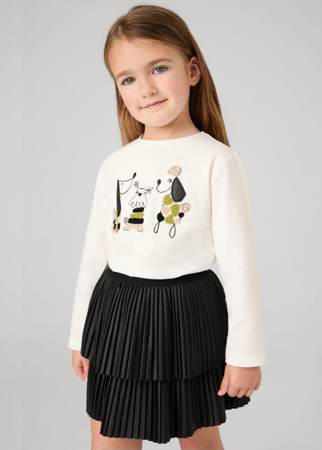 Saia plissada - mayoral - Mini Menina - AW24-4904