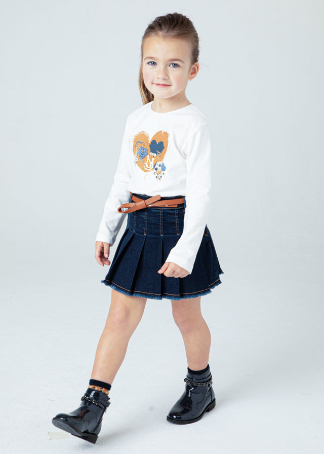 Saia ganga cinto - mayoral - Mini Menina - AW24-4906