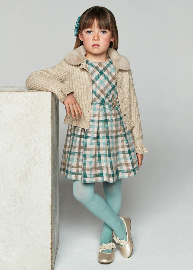 Vestido xadrez - mayoral - Mini Menina - AW24-4914