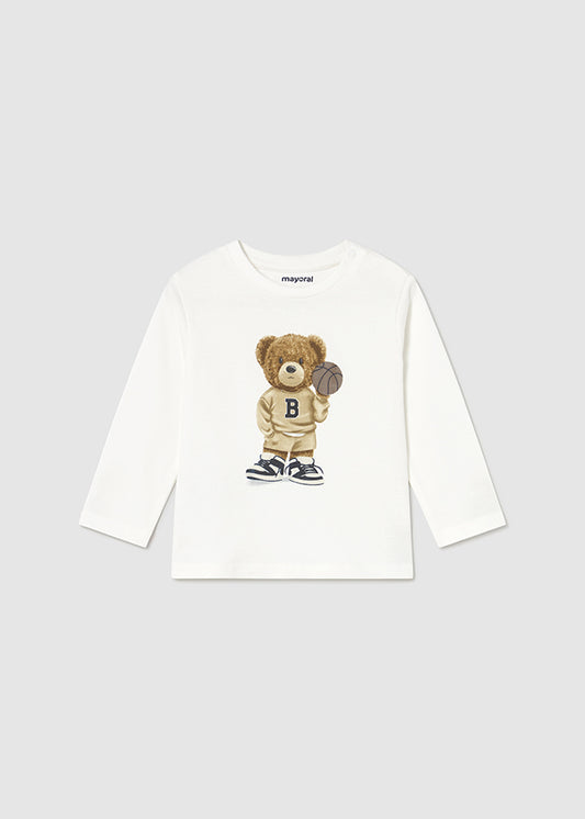 Camiseta m/comp. urso - mayoral - Baby menino - AW25-2058