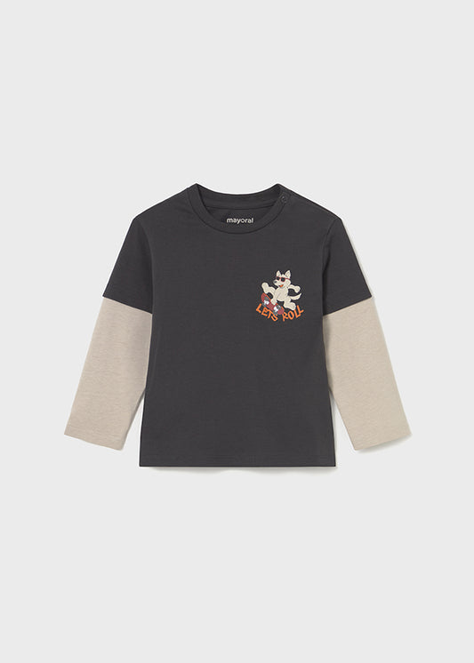 Camiseta dupla manga - mayoral - Baby menino - AW25-2062