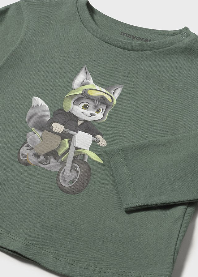 Camiseta m/comp. motorista - mayoral - Baby menino - AW25-2065