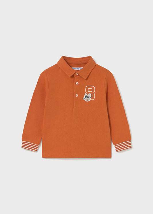 Polo m/comp. liso detalhes - mayoral - Baby menino - AW25-2101