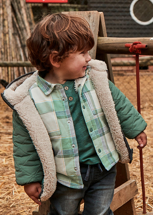 Sobrecamisa xadrez forrada - mayoral - Baby menino - AW25-2104