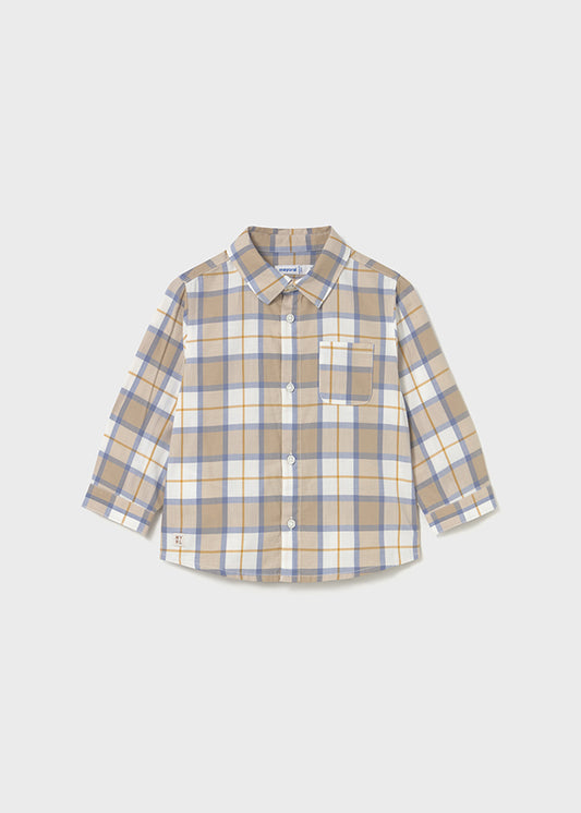 Camisa m/comp.xadrez - mayoral - Baby menino - AW25-2109