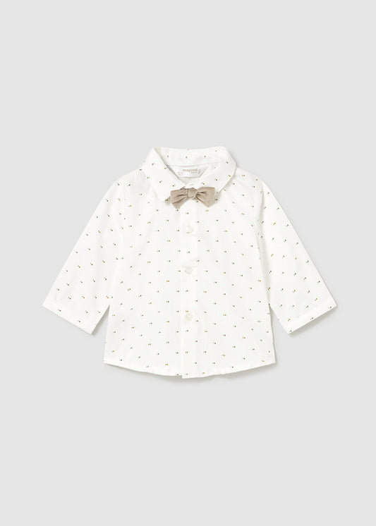 Camisa m/comp. laço - mayoral - New Born menino - AW25-2196