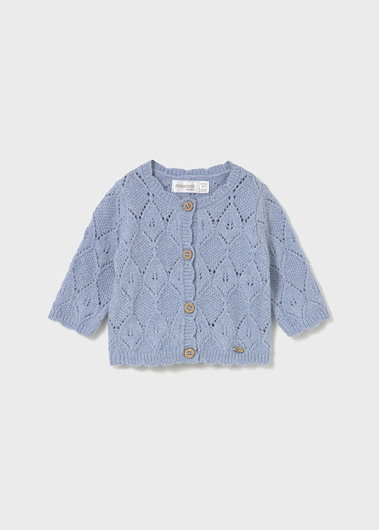Casaco tricot comprido - mayoral - New Born menina - AW25-2332