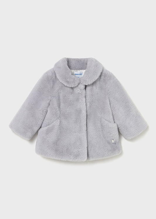 Casaco comprido de pelo - mayoral - Baby menina - AW25-2434