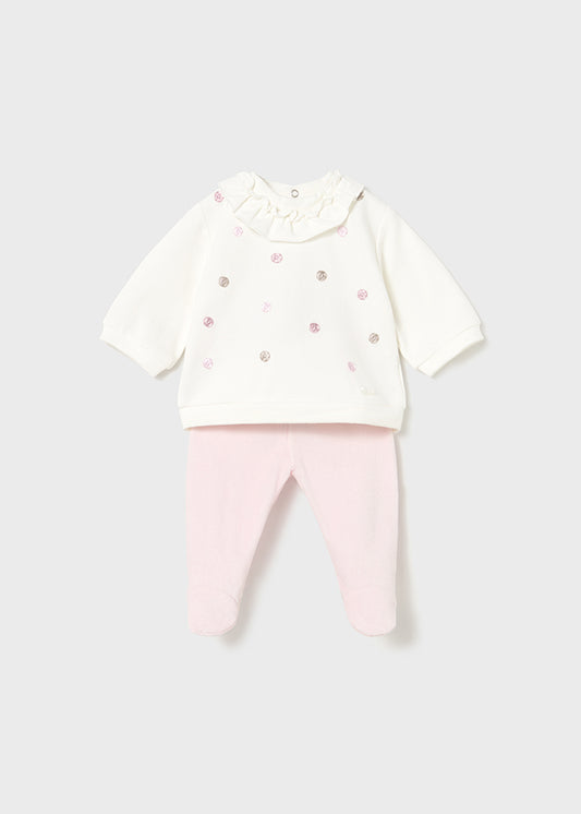 Conj.polainas combinada - mayoral - New Born menina - AW25-2555