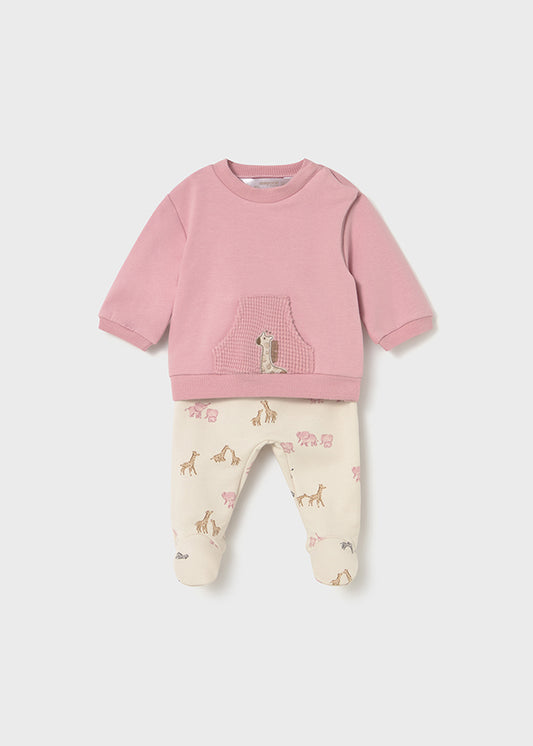 Conj. felpa - mayoral - New Born menina - AW25-2557