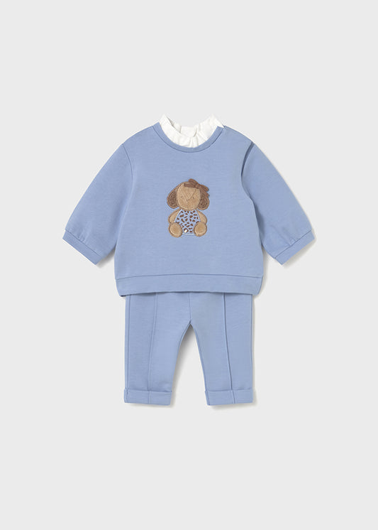 Conj. calça felpa - mayoral - New Born menina - AW25-2560