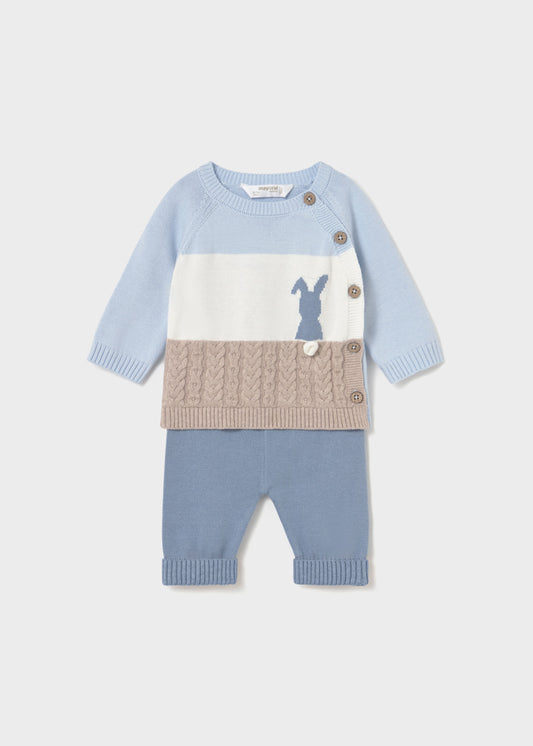 Conj. calça tricot - mayoral - New Born menino - AW25-2569