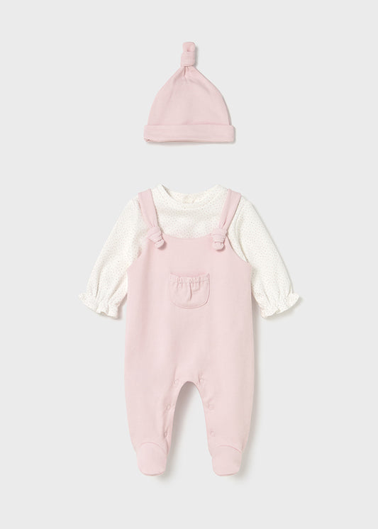 Jard. e gorro felpa - mayoral - New Born menina - AW25-2602