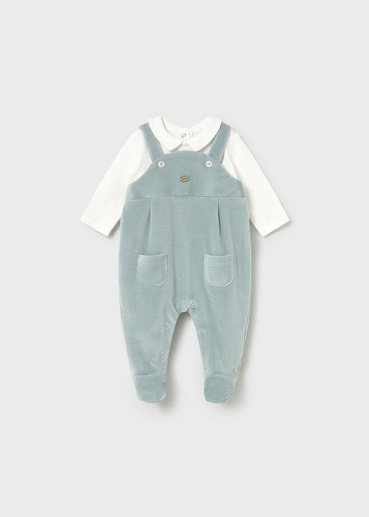 Macacão jardineira - mayoral - New Born menino - AW25-2610