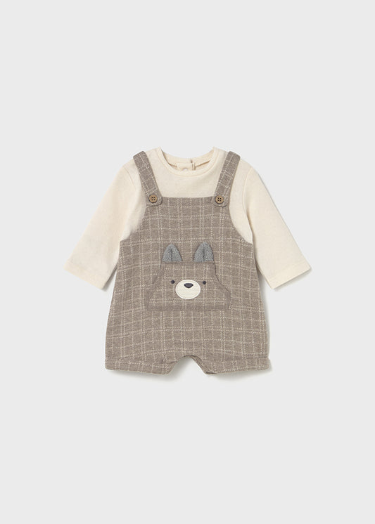 Conj. camisol/jardineira - mayoral - New Born menino - AW25-2645