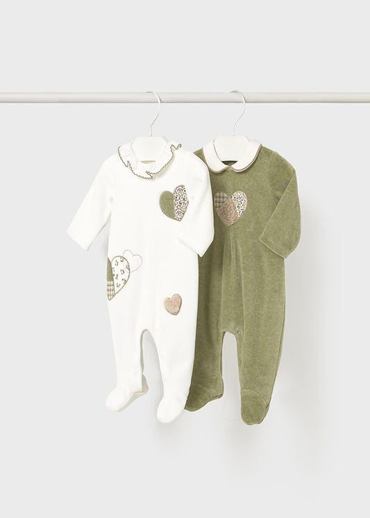 Set 2 fato bebé tundosado - mayoral - New Born menina - AW25-2702