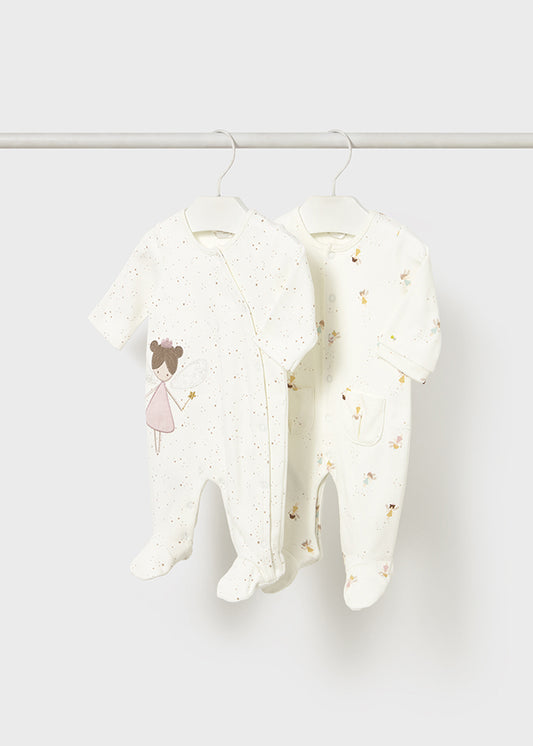 Set 2 fatos bebé interlock - mayoral - New Born menina - AW25-2703