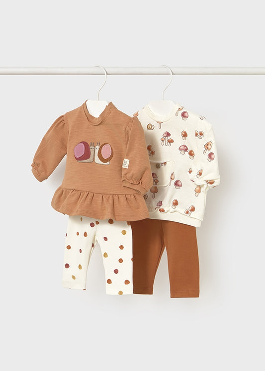 Conj. leggings 4 peças - mayoral - New Born menina - AW25-2710