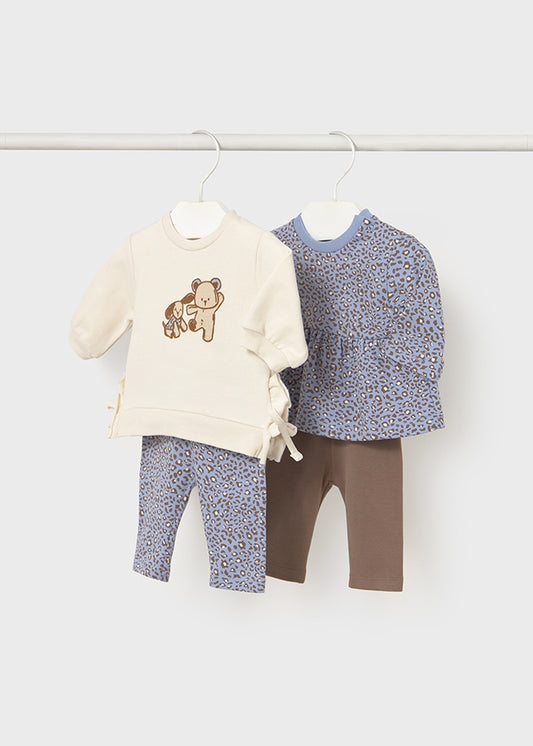 Conj. leggings 4 peças - mayoral - New Born menina - AW25-2726