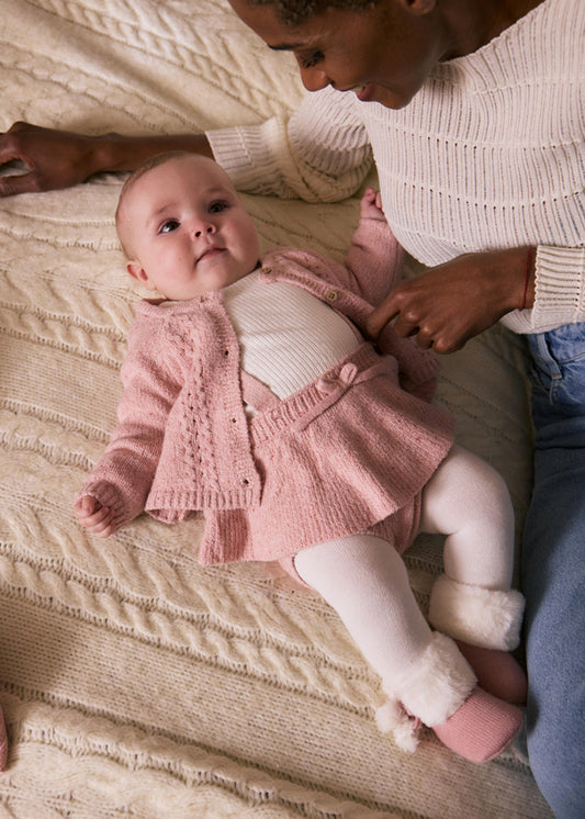 Conj. tricô 3 peças - mayoral - New Born menina - AW25-2811