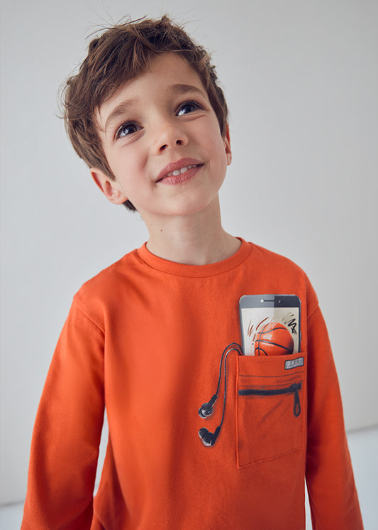 Camiseta m/comp. - mayoral - Mini Menino - AW25-4078
