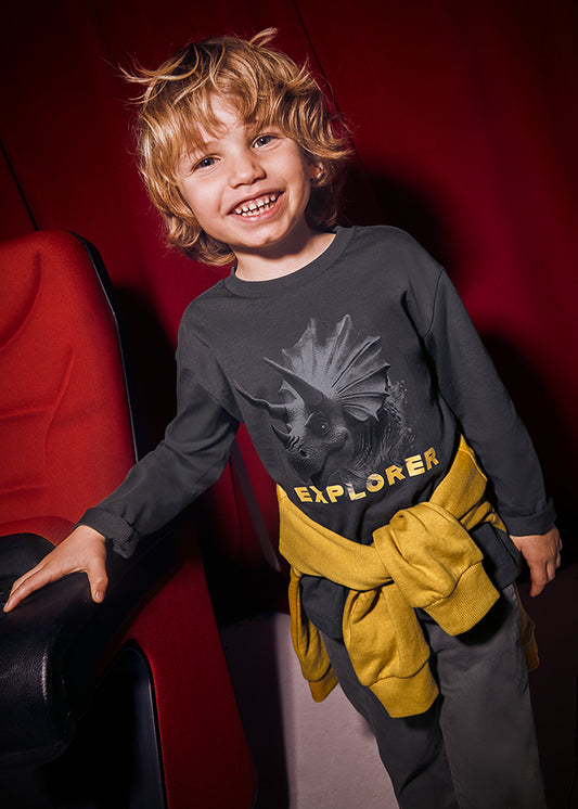Camiseta m/l "explorer" - mayoral - Mini Menino - AW25-4090