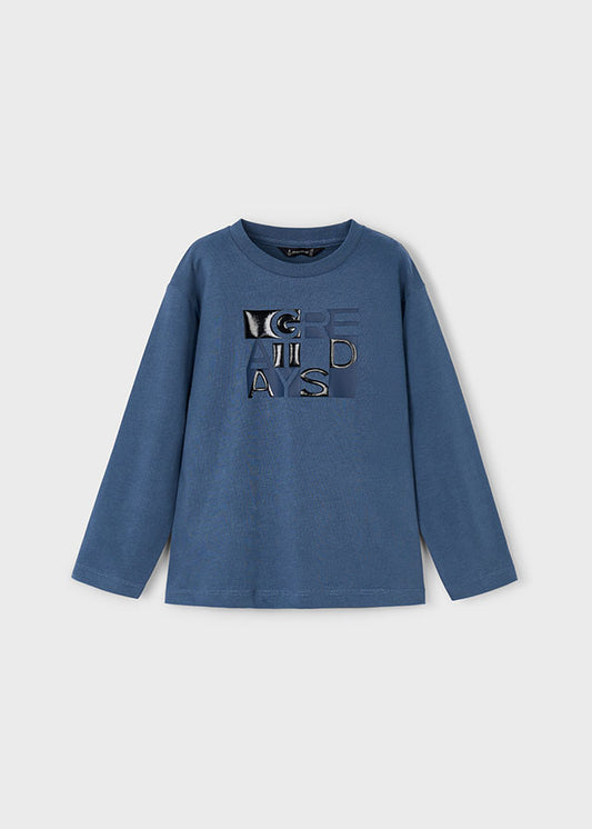 Camiseta m/l "great days" - mayoral - Mini Menino - AW25-4095