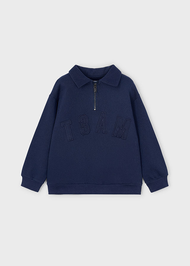 Sweat gola tipo polo - mayoral - Mini Menino - AW25-4402